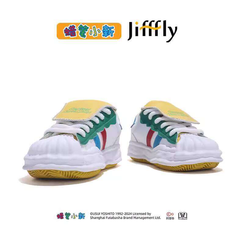 Crayon Shin-chan Collaboration Jifffly Sneakers Women Summer Edition Flip-top Dissoable Shell Toe Sports Shoes for Men