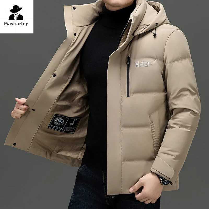 2024 Winter Thickened Down Jacket Mens Fashion Luxury Lightweight Removable Hat Warm Coat Brand Mens Short Puffer Jacket X250725