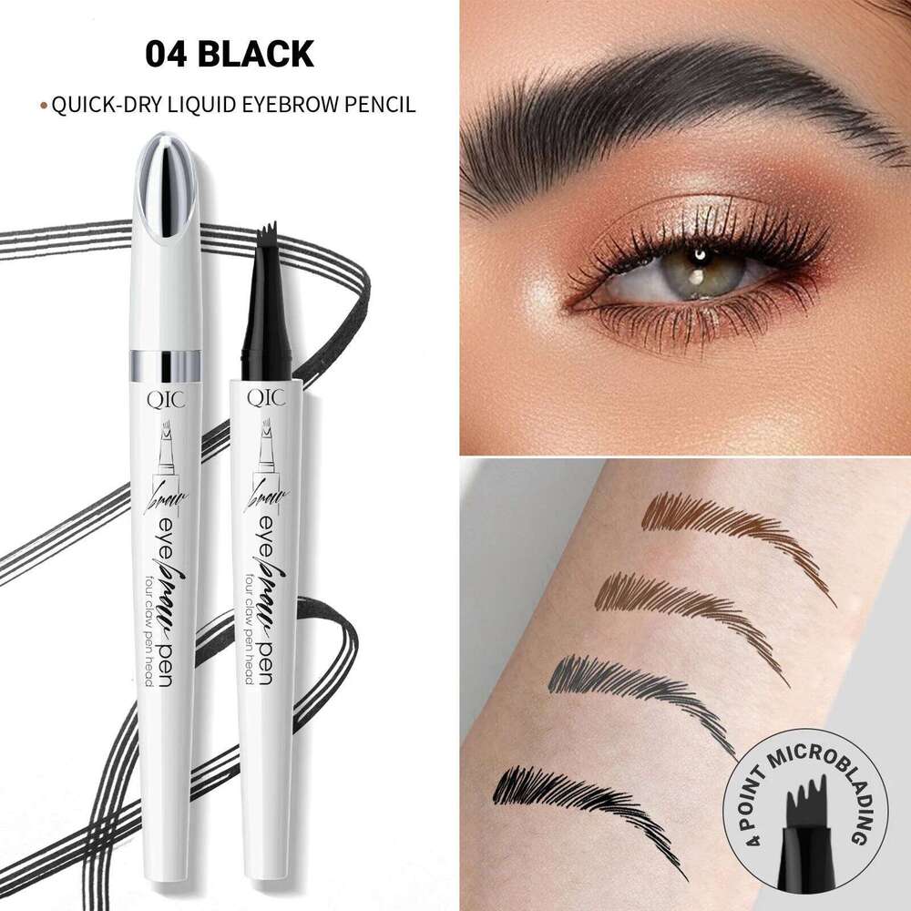 Waterproof Liquid Eyebrow Pencil - 4 Split Head, Fast-Drying & Long-Lasting, High Color Rendering For All Skin Types X250725