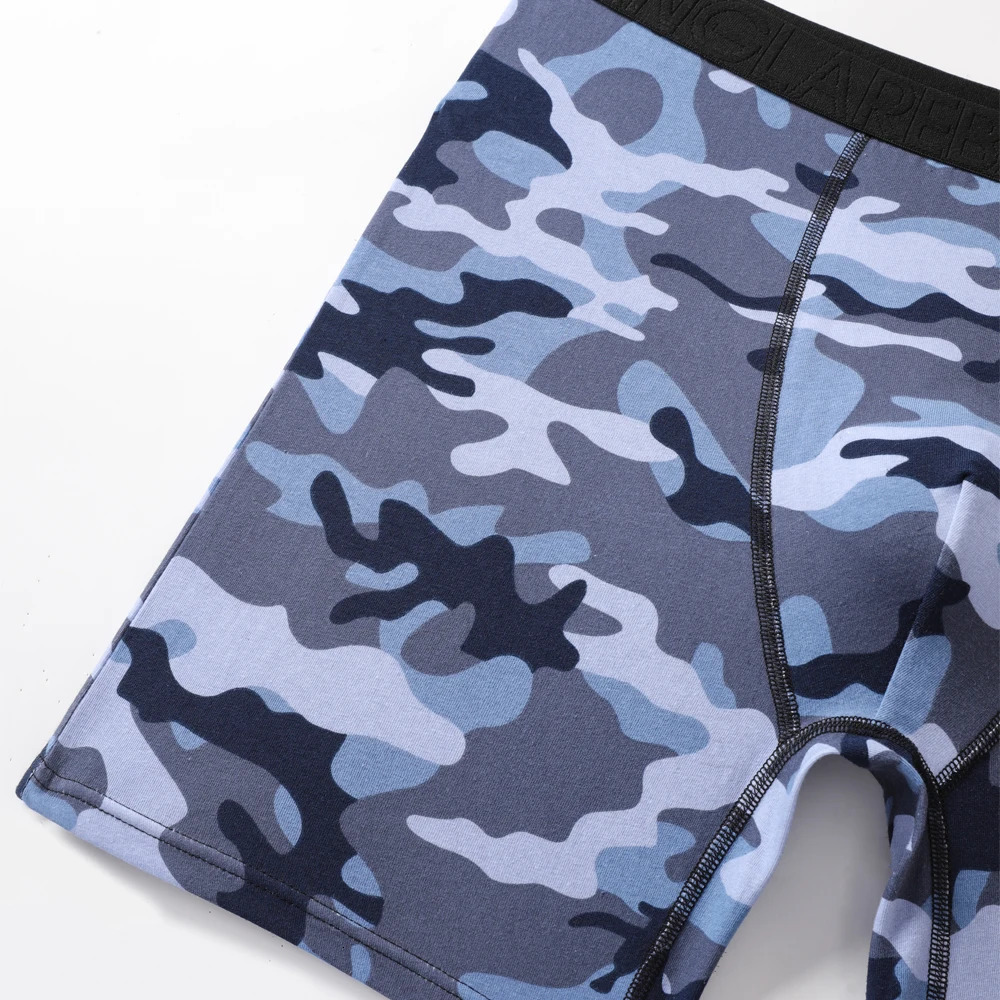 5pcs Set MidLong Camo Cotton Boxer Shorts for Men Underwear Male Underpants Briefs Boxershorts Slips Panties Breathable 250725