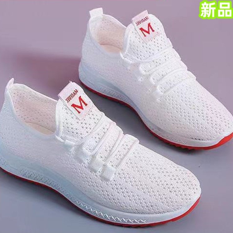 2024 New Korean Style Women's Running Sports Breathable Non-Suffocating Mesh Soft Sole Versatile Shoes ddmythur