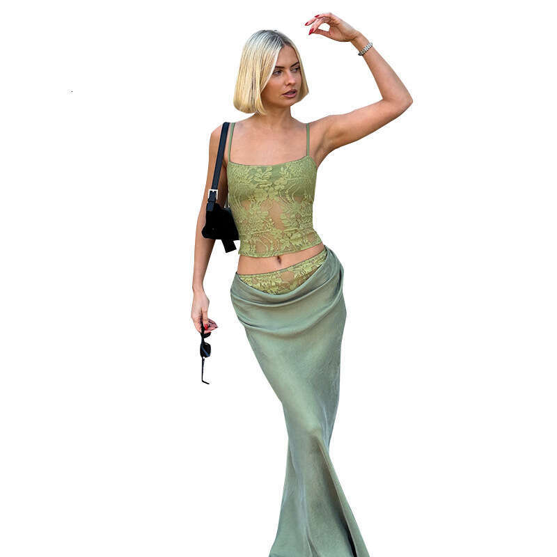 Fst388 Women's Autumn Winter Lace Backless Strapless Spliced Ruched Bodycon Dress Set B5