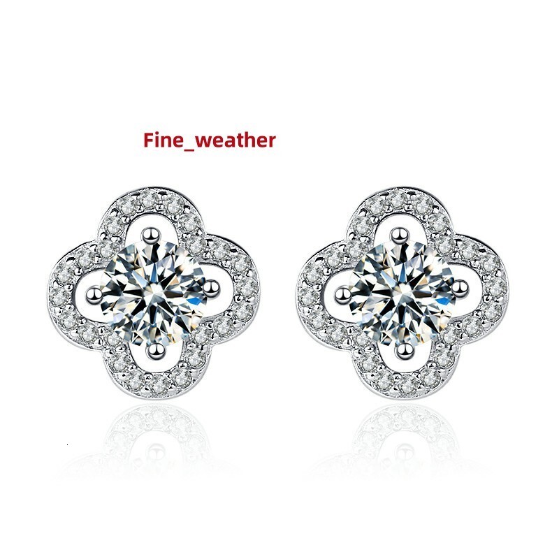 Qimei 925 Sterling Silver Ladies Moissanite Earrings Trendy Earrings 2024 Moissanite Stud Earrings