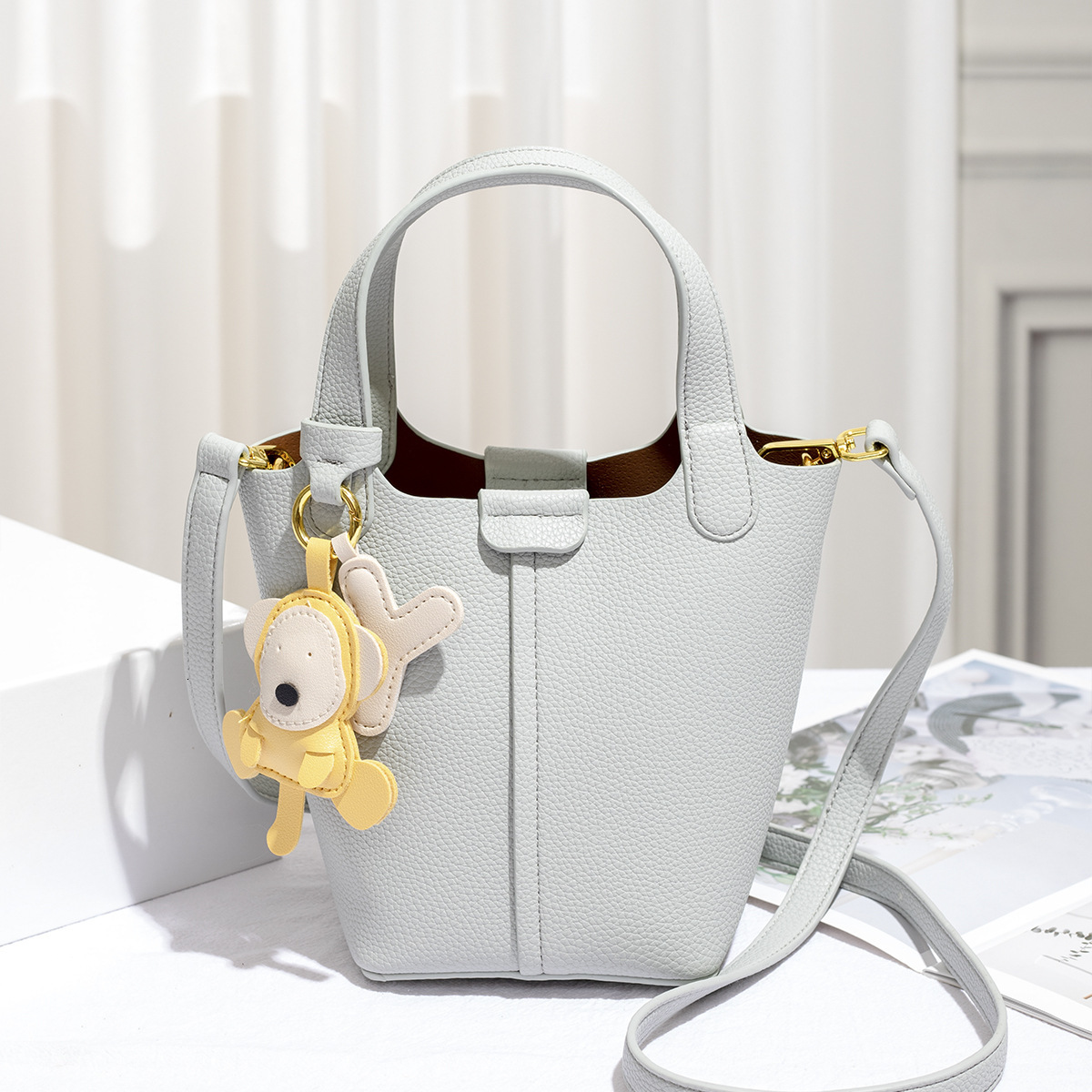 fashion 2025 Summer New Women s Shoulder Bag Basket Handbag Bucket Bag Fashion Shoulder Bag Summer New Women s Crossbody Bag Summer New Designer Bag