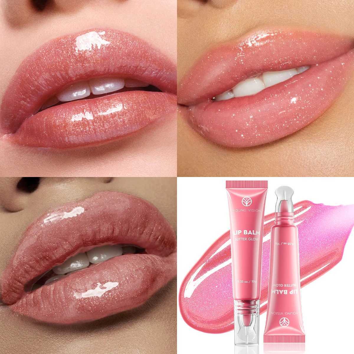 YOUNG VISION 6 Colors Matte Fine Shimmering Hydrating Pipe Lip Gloss Moisturizing Crystal Gloss Lip Gloss LayeringXJ250724