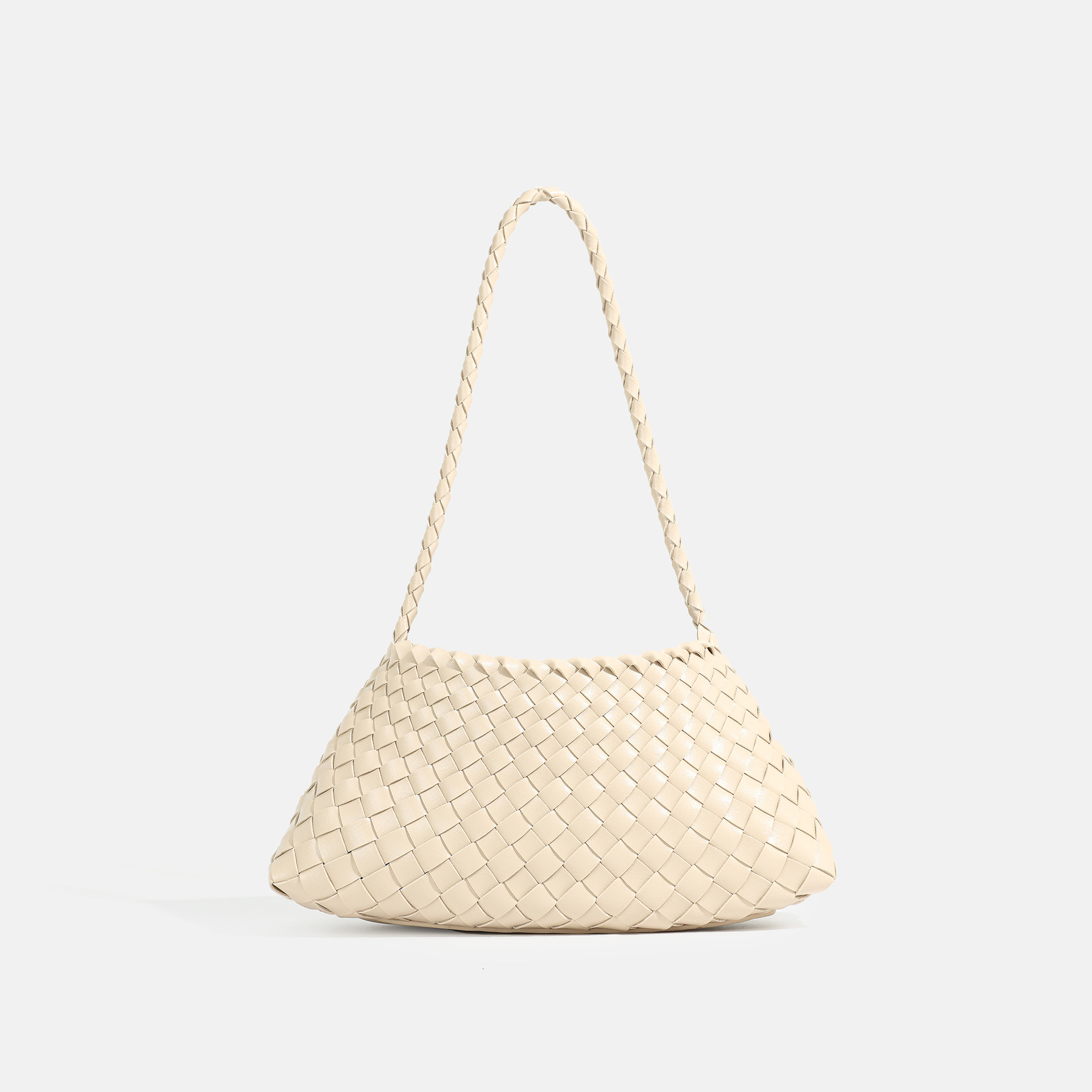 Free Shipping Designer New Woven Single Shoulder Crossbody Women's Fashion Urban Simple Dumpling Shape Handbag Leisure Vacation Beach Bag TUES