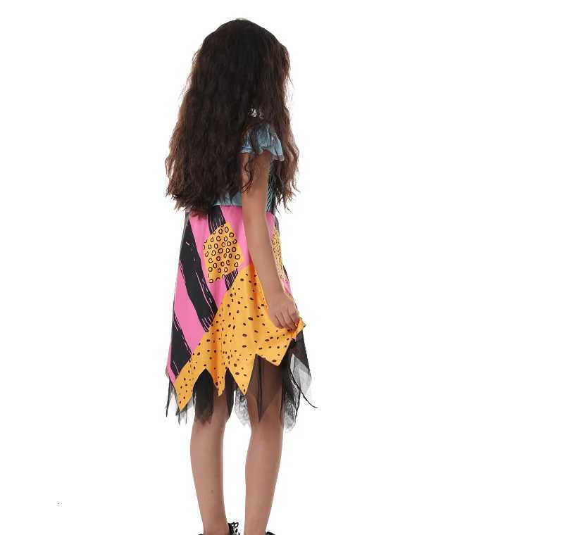 Girl Dress Bow Suit Halloween Costume Sister Brother Sally Cosplay Costume Baby Children Ruffle Tracksuit Birthday Par Outfit Z250725