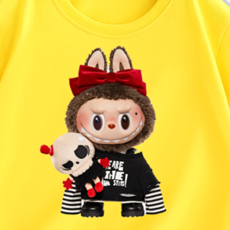 LABUBU cotton summer short-sleeved children's clothing short-sleeved T-shirt comfortable soft skin-friendly fabric's T-shirt baby designer c