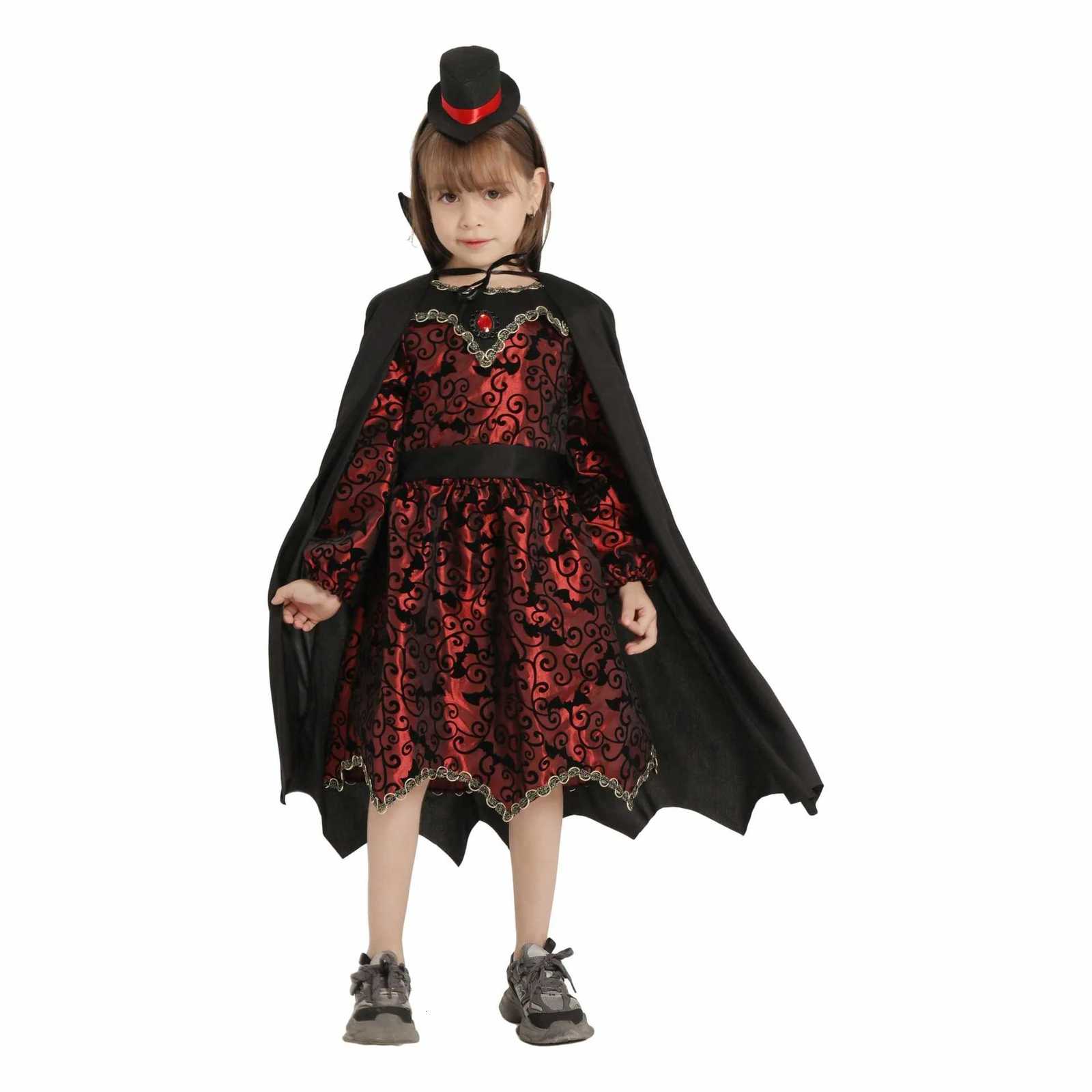 Children Horror Vampire Noble Costumes Girl Boys Halloween Cosplay Par Dress Up Costume Kids Holiday Performance Clothes Set Z250725