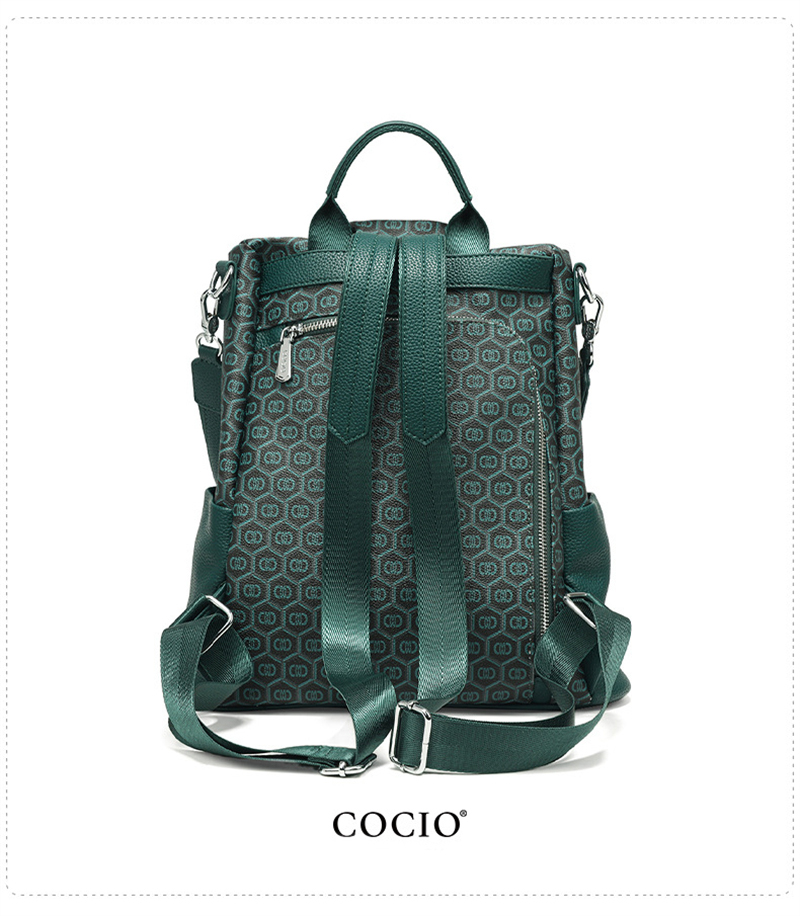 COCIO designer bag Hot selling tote bag womens bag large capacity new high-quality classic green handbag
