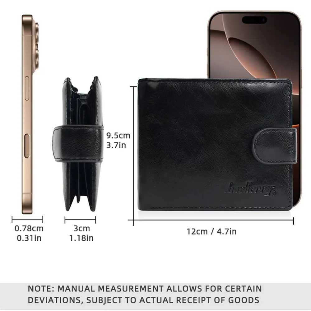 Baellerry New Short Men Wallets Zipper Coin Pocket Business Male Purses High Quality PU Card Holder Small Wallet For Men Z250725