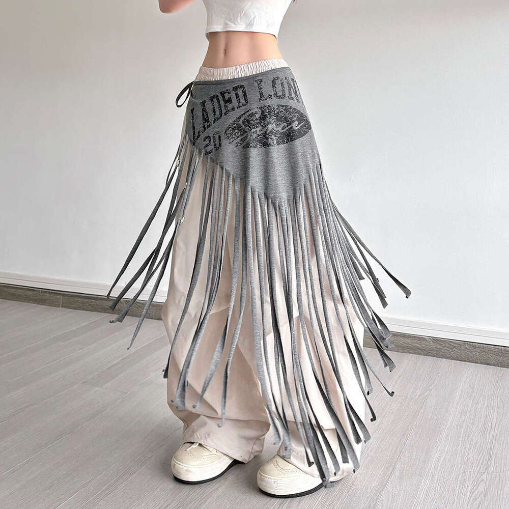2025 Summer New Tassel Simple Letter Slim Fashion Casual Versatile Waist Decoration for Women 6ff
