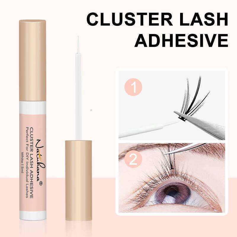 NATUHANA False Glue Waterproof Fast Dry Long Lasting Strong No Irritation Transparent Black Eyelash Primer Tools X250725