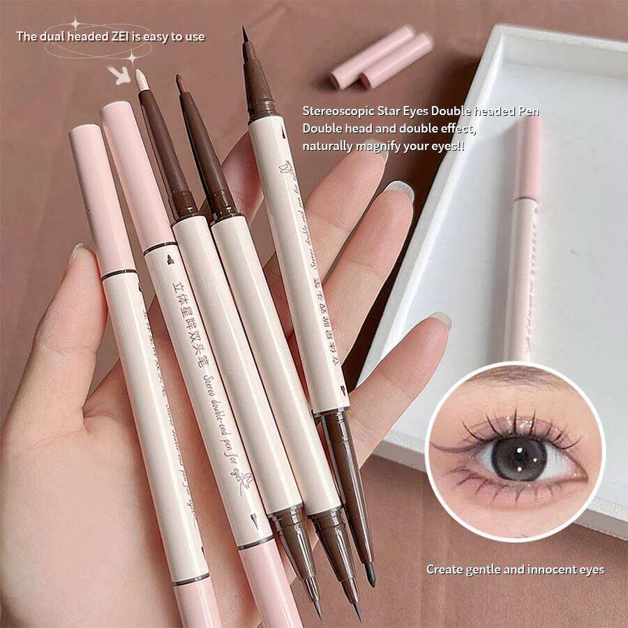 Eyeliner Double Head Pen For Smooth Delicate Quick Drying Film Forming Waterproof And Sweat Proof Eye Makeup X250725 X250725
