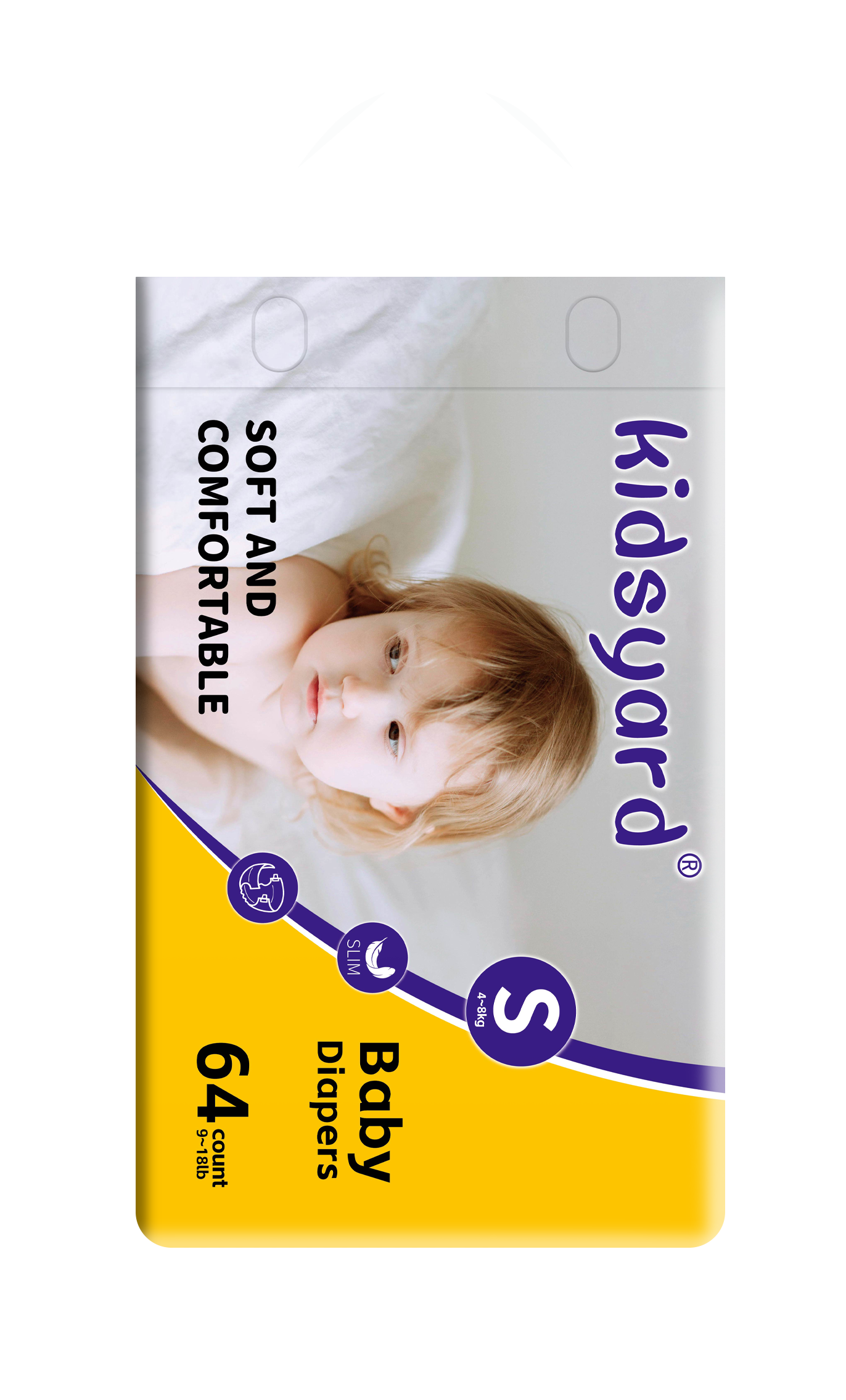Kidsyard New Arrival Disposable Diapers Large Packaging High Cost Performance Suitable for Family Storage