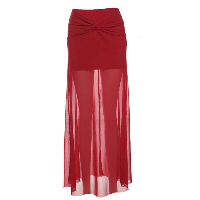 2025 Summer New Sexy Elegant One-Shoulder Strap Top High-Waisted Slimming Bodycon Skirt for Women d06