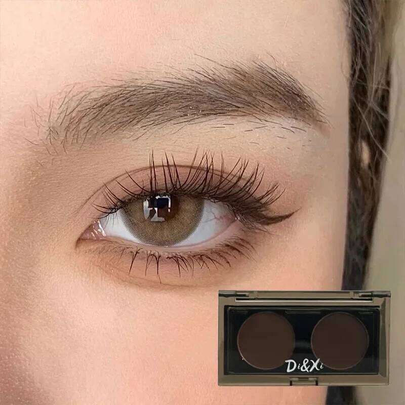 Mocha Two-color Palette Matte Low Saturation Grey Pink Eyeshadow Smoky Earth Color Daily Makeup Eye Shadow Powder X250724