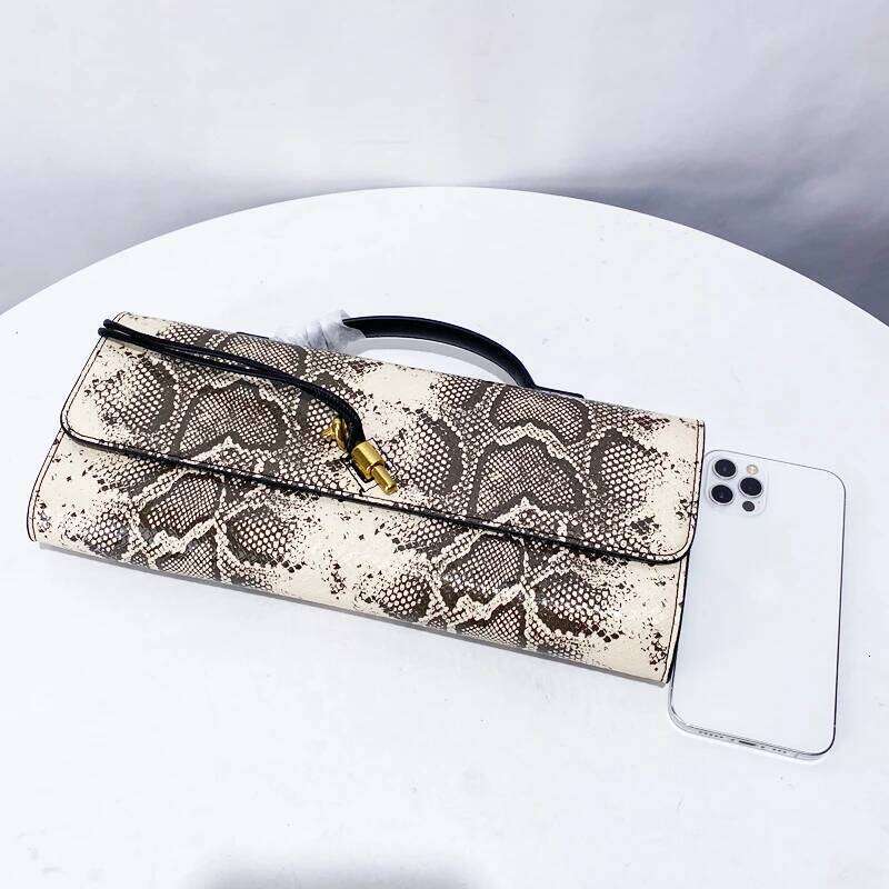 Women's Bags Designer Classic Clutch Bas For Women Desiner Handba And Purses New In PU Snake Pattern Lock Top Handle Small Shoulder