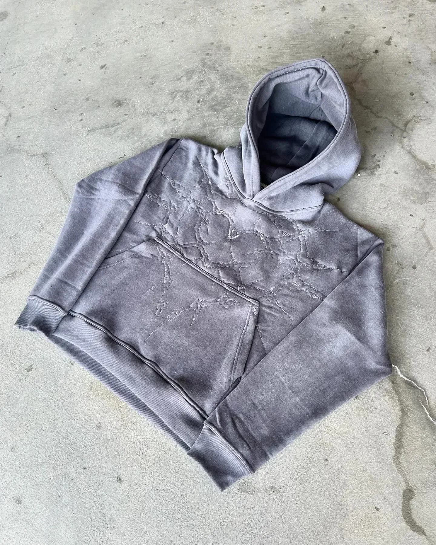 2K Gothic Washing Embroidery Hoodie American Retro Oversized Sweatshirt Men Women Harajuku Hip Hop Long Sleeve Pullover Hoodie 250723