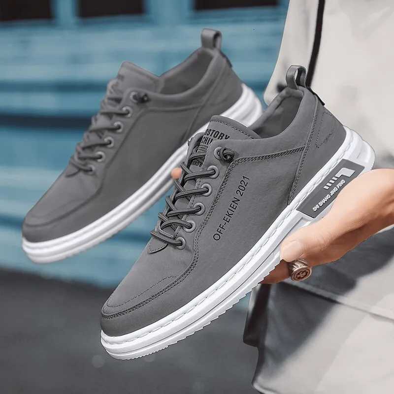 Mens Leather Shoes Fi Sneakers for Driving Walking Office Comfortable Men Slip Skate Flats N Slip Youth Shoe 2025 XJ250725