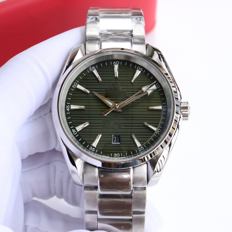 Designer Mens Watch High Quality 316L Stainless Steel Strap with Olive Green Dial Waterproof Watch Jason007 Factory WristWatch