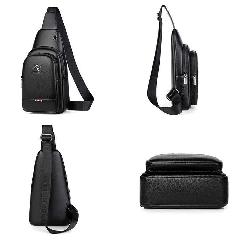 Mens Ch Pack Crossbody Bag Luxury Design Durable PU Leather Handbag Ch Bag Vintage Leisure Mens Handbag Shoulder Bag Y250724