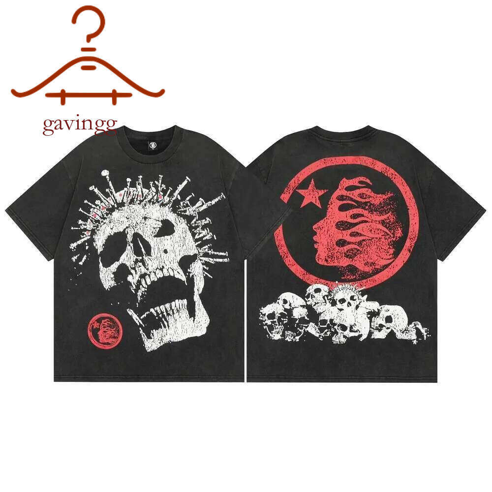 Designer Shirt Mens Short Sleeve Gothic Vintage Womens Tshirt Loose Hip Hop Casual Streetwear Couple Top Tees Fashion Summer Daily Outfit US Size S-Xl 4F3