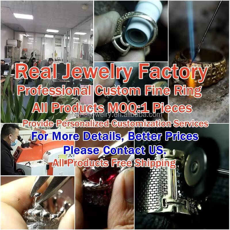 Customized Handmade S925 Silver 10K 14K 18K Solid Gold Two Tone 0.5ct 1ct 2ct D VVS Moissanite Lab Diamond Wedding Rings