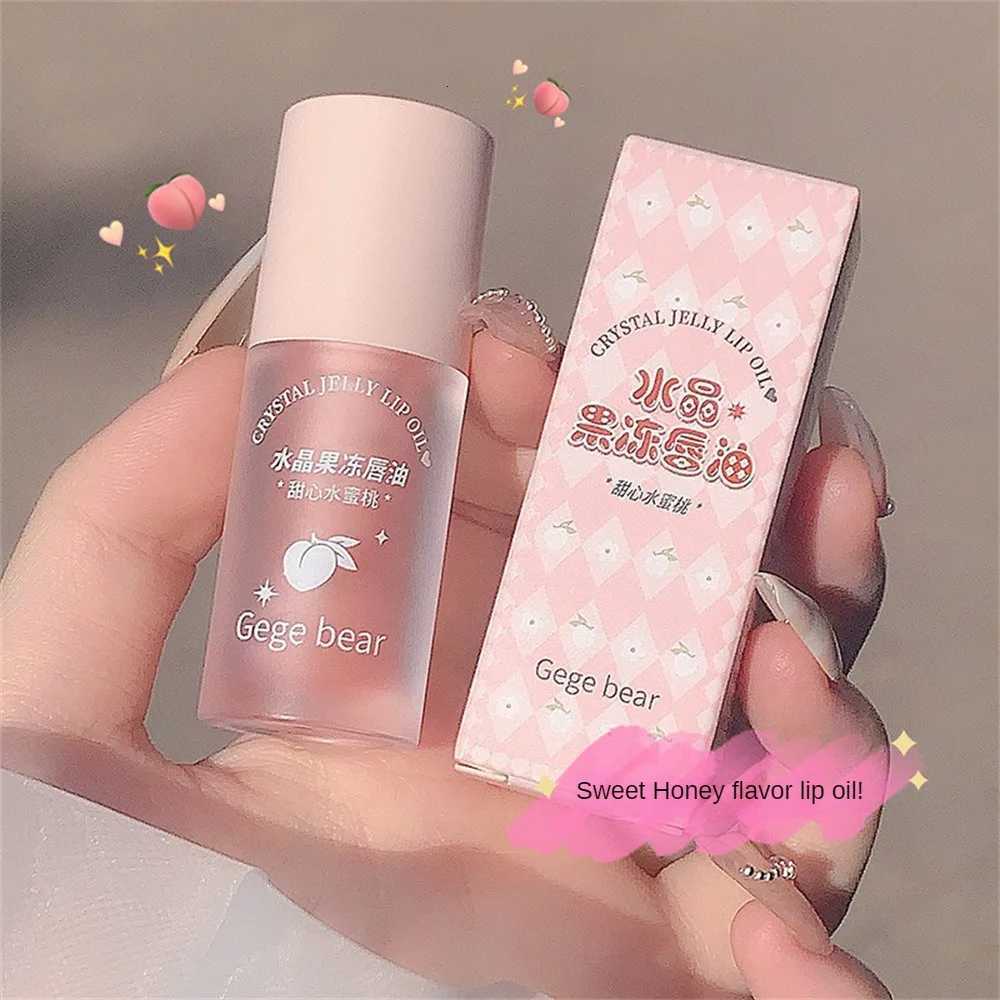 Fruity Crystal Jelly Lip Oil Hydrating Plumping Lip Coat for Lipstick Clear Lip Plumper Serum Tint Lips Care Makeup CosmeticXJ250724