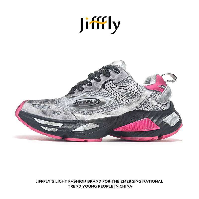 Jifffly Dad Men 2025 Summer New Versatile Thick Sole Height Increasing Couple Casual Sports Shoes