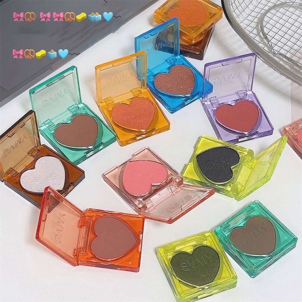 Single Color Glitter Eyeshadow Palette Pigmented Black White Shimmer Matte Brown Contour Powder Highlighter Glow Colorful Plate X2507