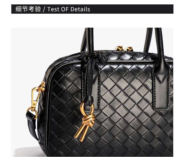 Minimalist Unique Leisure Stylish Bag Women Casual Woven Simple Vintage Fashionable Trendy Design Pu Material Crossbody Handbag