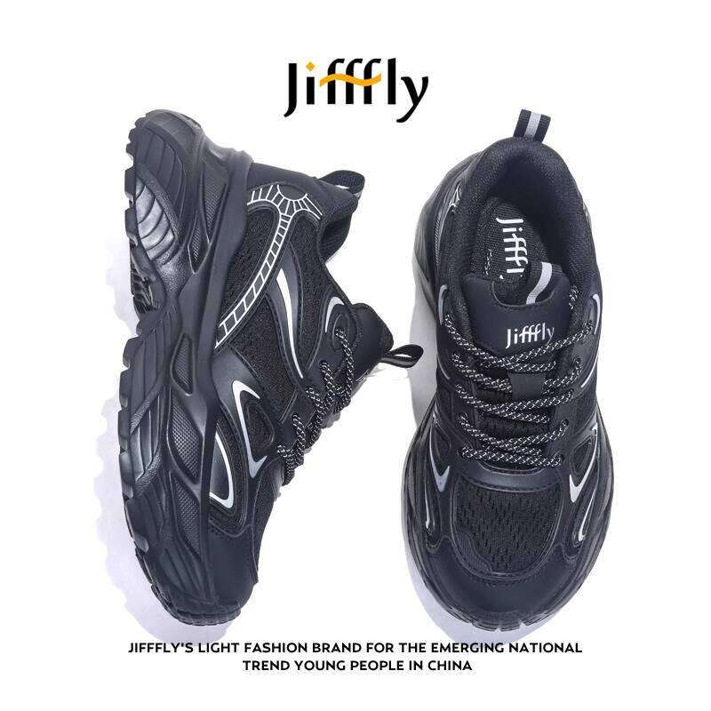 Jifffly Dad for Women 2025 Summer New Thick-Soled Height-Increasing Sneakers Versatile Breathable Casual Shoes