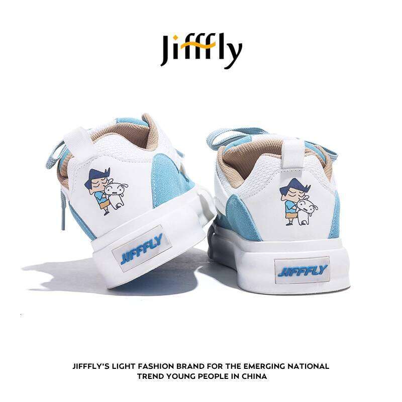 Jifffly X Doraemon Collaborative Men's Skateboarding Shoes for Fall/Winter 2025 - Ins Style Casual Sneakers