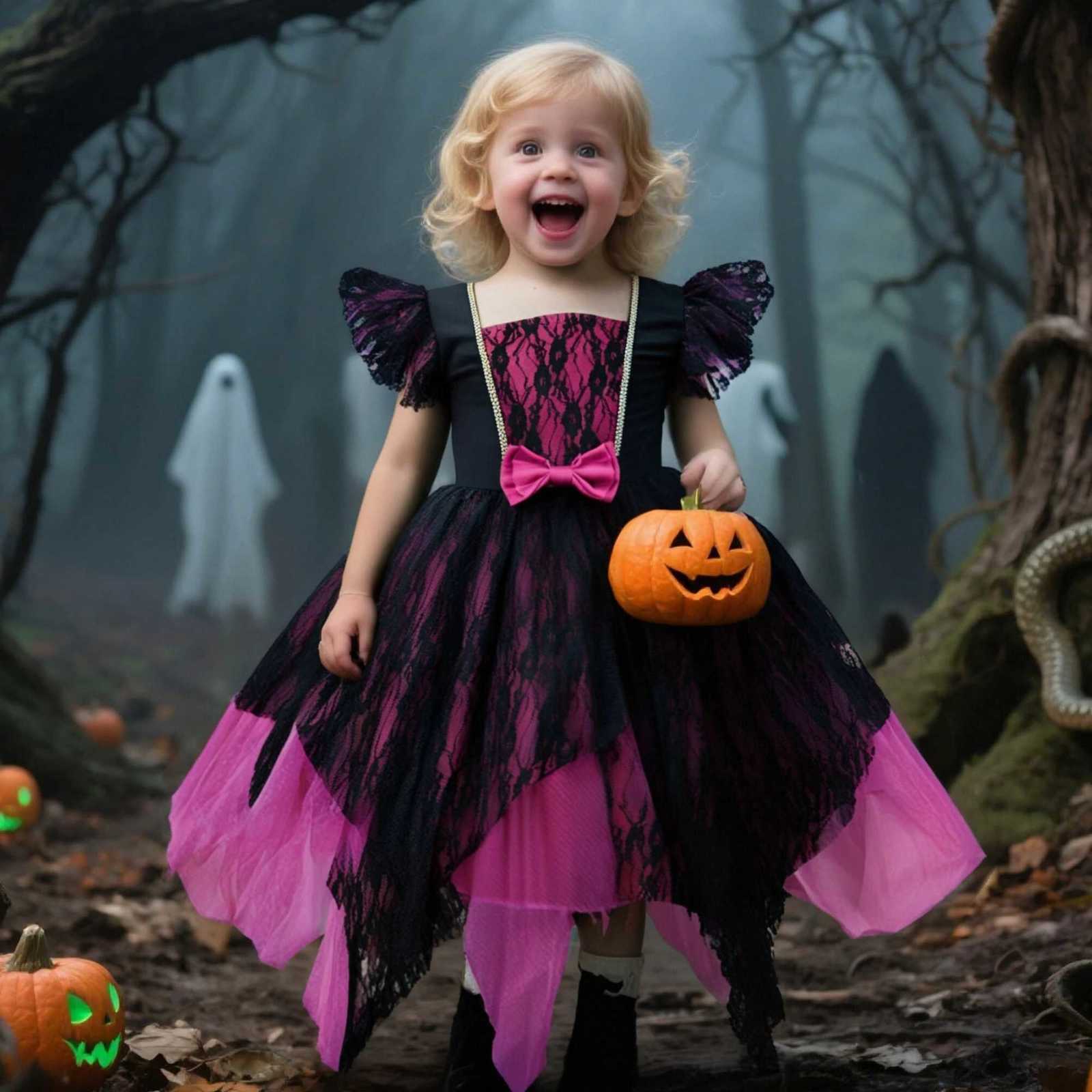Girls Cosplay Vampire Halloween Dress For Kid Ghost Bride Gothic Costume Count Vampiran Carnival Outfit Black PURPLE Clothes Bag Z250725