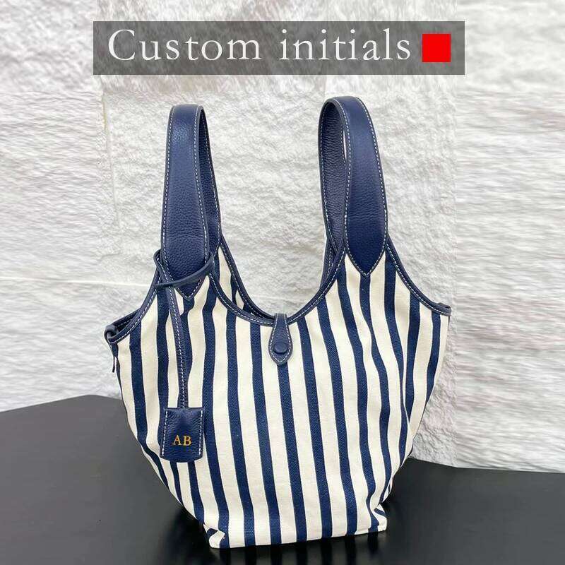 Women's Bags Designer Casual Canvas Bucket Bags Fo Women Designe Handbag And Puses New In PU Button With Inne Pocket Undeam