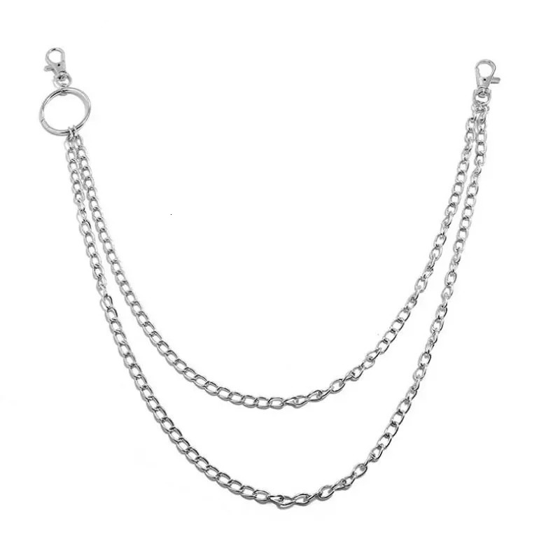 Punk Rock Metal Pants Waist Chain Men Women Key Chain Big Ring Wallet Keychain Jeans Unisex Hip-hop Jewelry Gift 250722