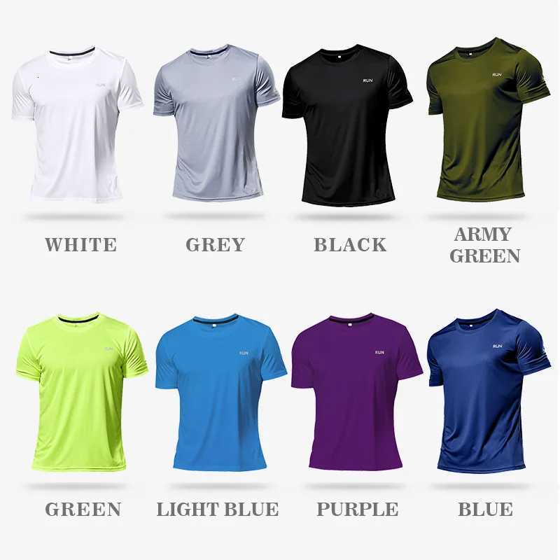 Multicolor Summer Short Sleeve Sport Shirt High Quality Gym Clothing Men Jersey Fitness Shirt Trainer Running T-Shirt Sportswear Y250724