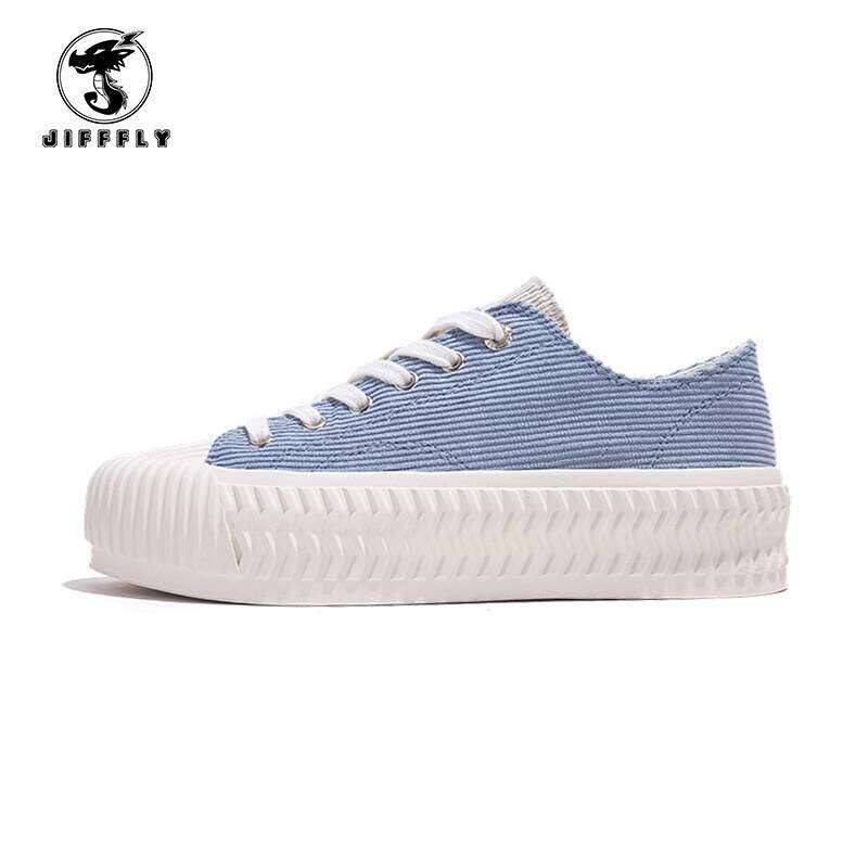 Jiffffly Women's Canvas Sneakers - Fall/Winter 2025 Thick Sole Platform Casual Shoes JFY-550