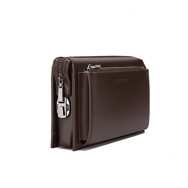 High quality solid color leather password lock n mens business handbags wallet card bag bag clutches 250723
