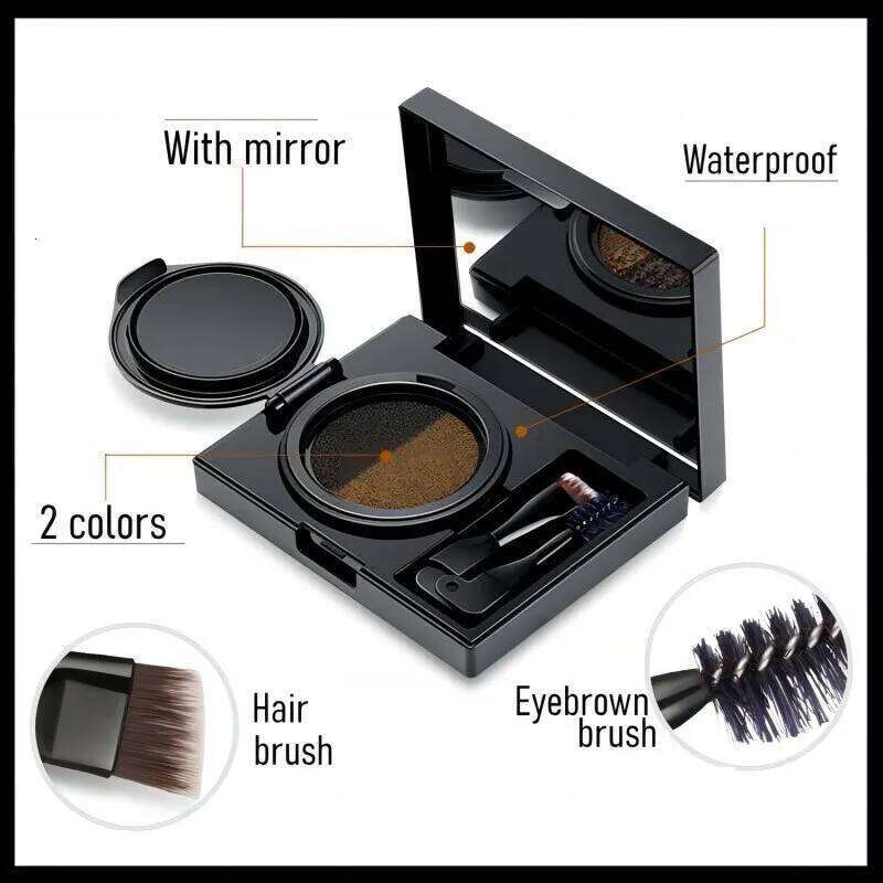 GECOMO Two-color Air Cushion Eyebrow Powder Color Waterproof and Sweat-proof Long-lasting Eye Brow Cream X250725