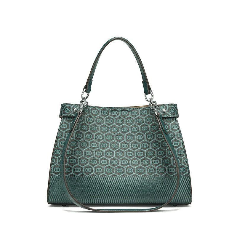 COCIO designer bag New peacock green handbag fashion new luxury womens bag large capacity casual vintage crossbody bag