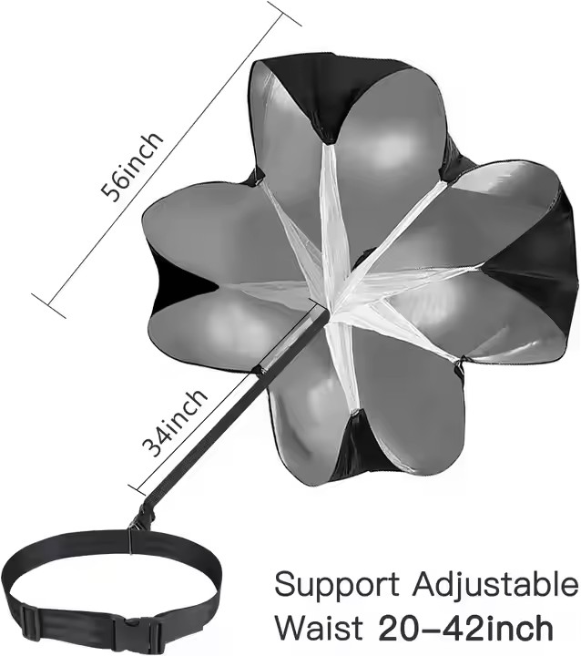 Speed Enhancement Tool - Durable Running Parachute for Professional Athletes & Fitness Enthusiasts