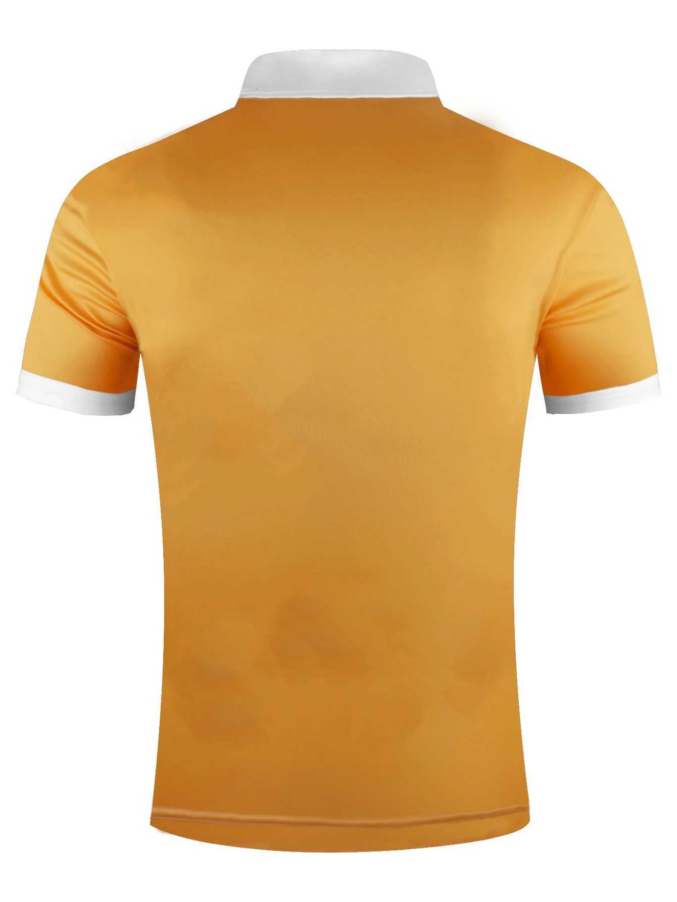 New Mens Polo Shirt Color Block Print Simple Mens Summer Casual Short Sleeve Loose Fashion Shirt XJ250725