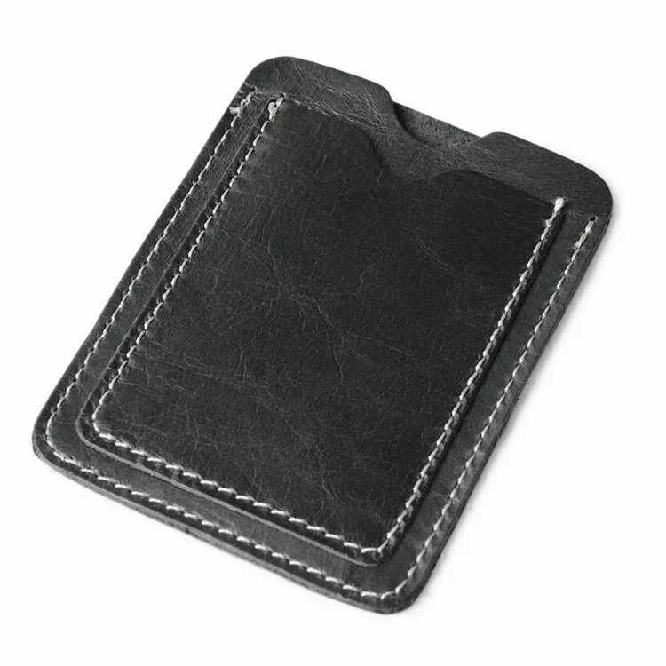 Slim Cow Leather Card Holder Wallet for s ID Genuine Leather porte carte Cardholder Business Bank Card Holder Z250725
