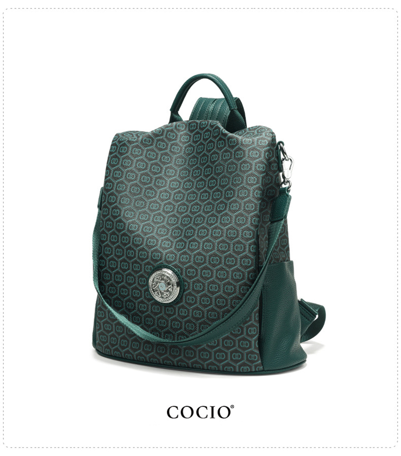 COCIO designer bag Hot selling tote bag womens bag large capacity new high-quality classic green handbag