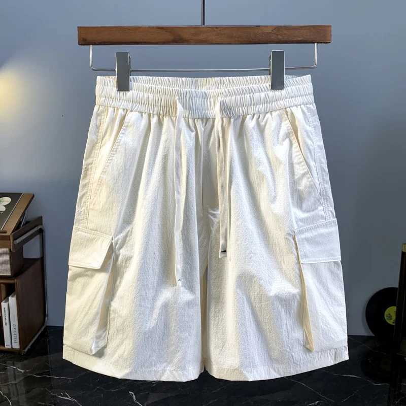 Work shorts for men in summer thin cool breathable outdoor loose elastic versatile beach pants W250724
