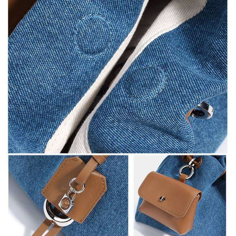 Luxury designer niche fashion denim portable simple messenger women spring and summer series shoulder bag