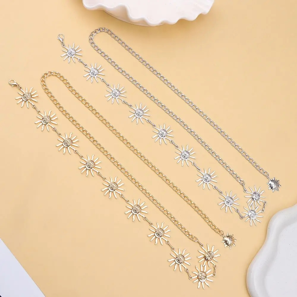 Fashion Sun Moon Stars Tassels Punk Waist Chain Vintage Hip Hop Alloy Waistband Retro Dress Cummerbands For Women 250722
