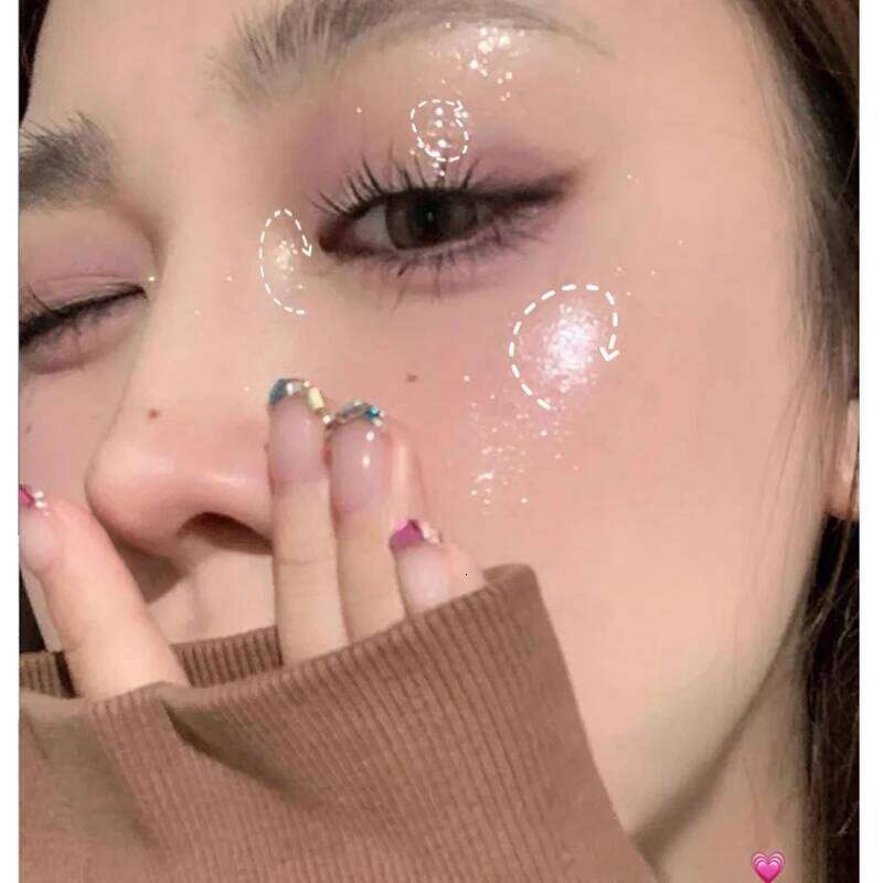 Liquid Eyeshadow Pearlescent Shimmer Silkworm Glitter Eyes Korean Makeup Fine Sparkling Eye Shadow Eyeliner Highlighter Cosmetic X250